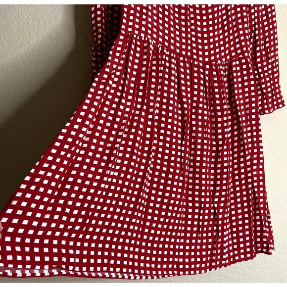 Maeve By Anthropologie Mini Dress Women XXS Gingham Check Coquette Party - Picture 7 of 10